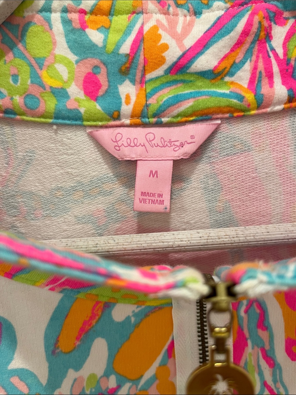 Lilly Pulitzer Skipper Popover Bright Printed Pullover One-Piece With Pocket - Picture 6 of 11